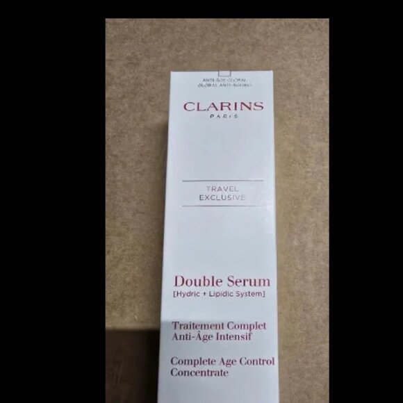 New Clarins Double Serum Hydric + Lipidic System 3.3 oz / 100ml – New Sealed - Picture 3 of 3